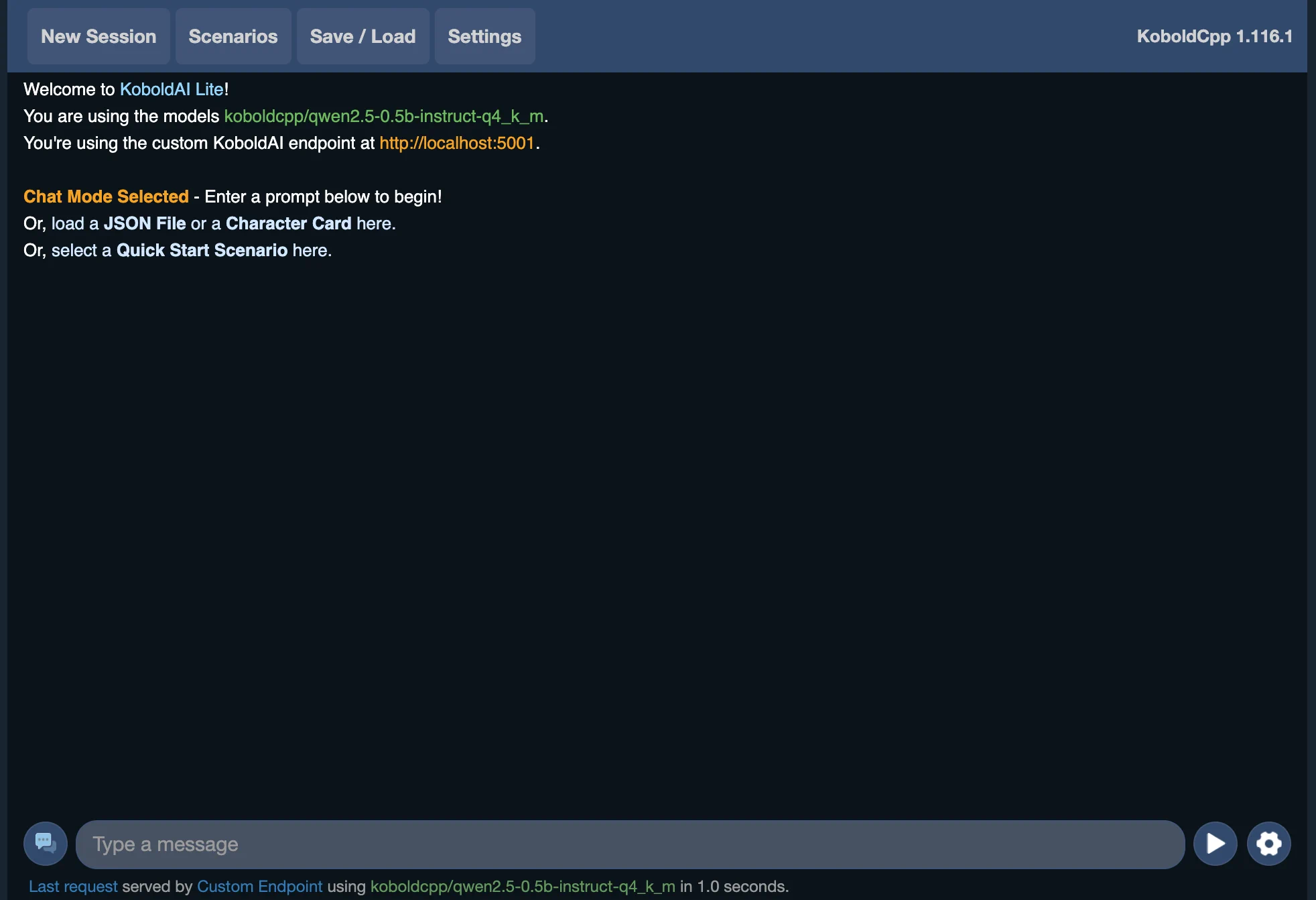 Check 1: KoboldCpp Web UI is reachable