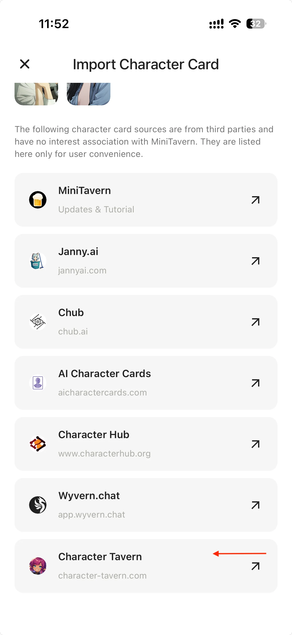 Open Import Page