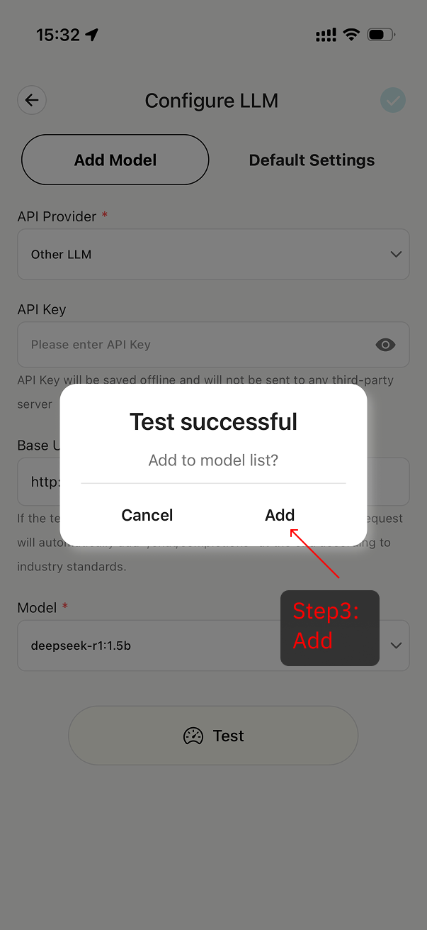 Test Connection