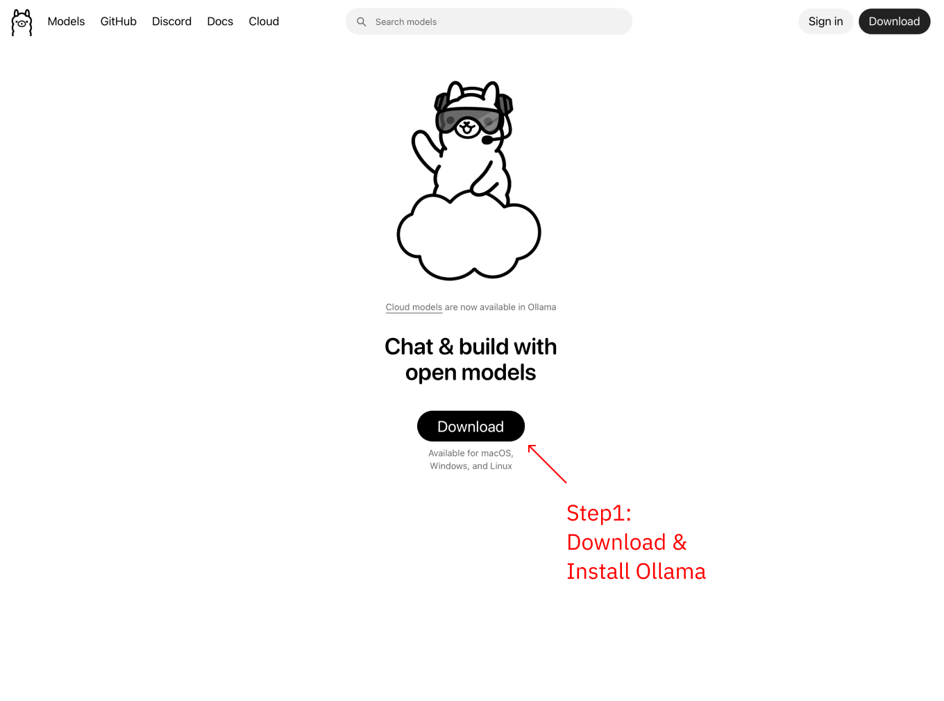 Download and Install Ollama
